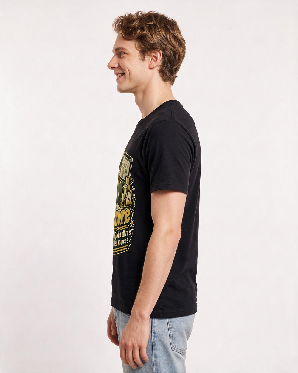 Graduation Black T-Shirt for Men – Everyday Expression Graphic Tee product image 2