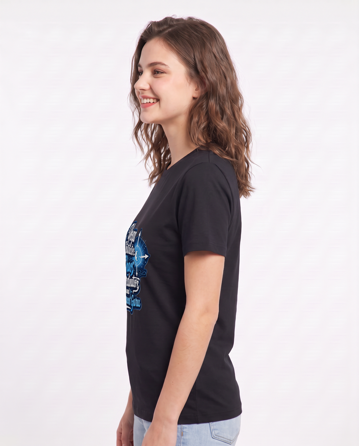Yoga Instructor: Chaos Coordinator and Alignment Guru Women's Black T-Shirt product image 3