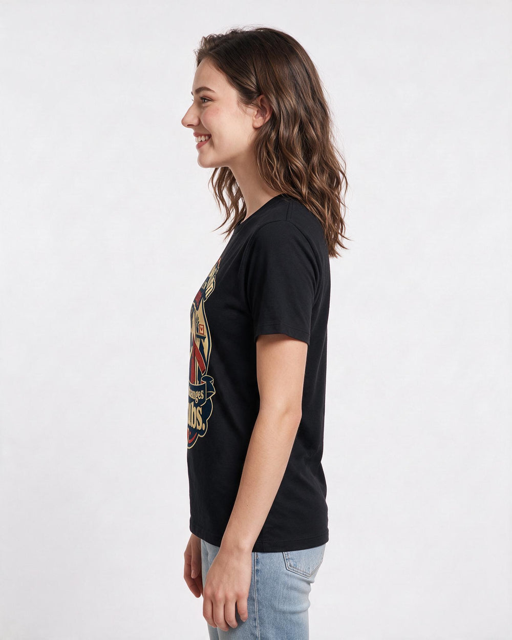 Nurse Black T-Shirt for Women – Nursing Life Graphic Tee product image 2