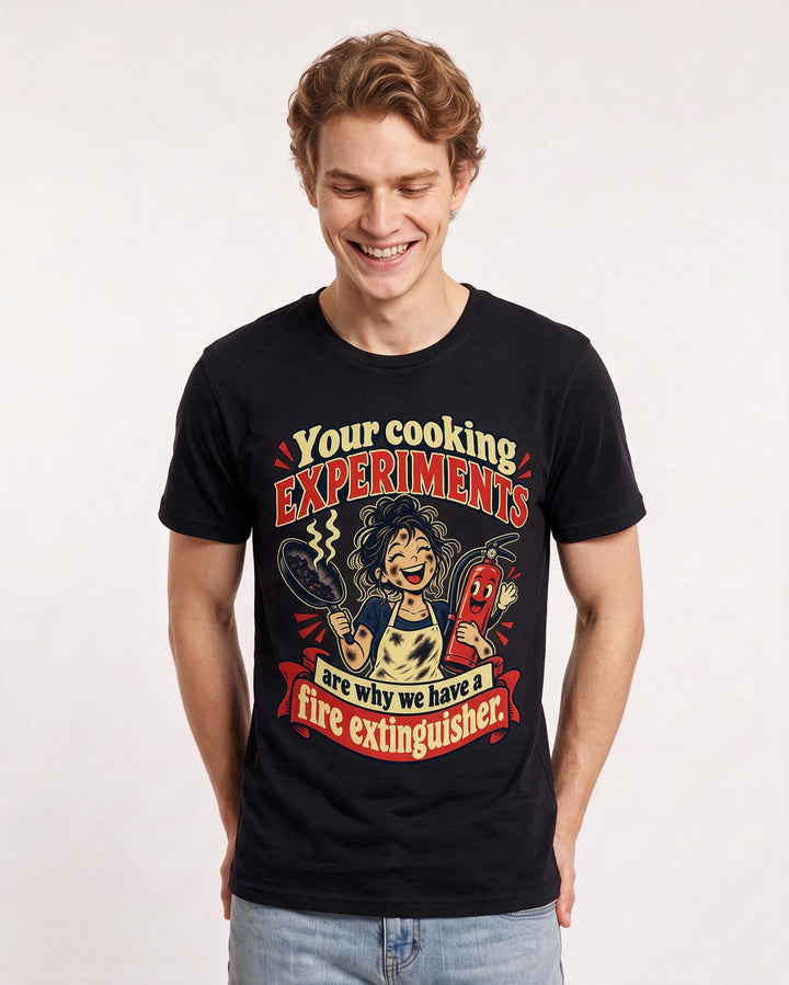 Couples Black T-Shirt for Men – Everyday Expression Graphic Tee product image 1