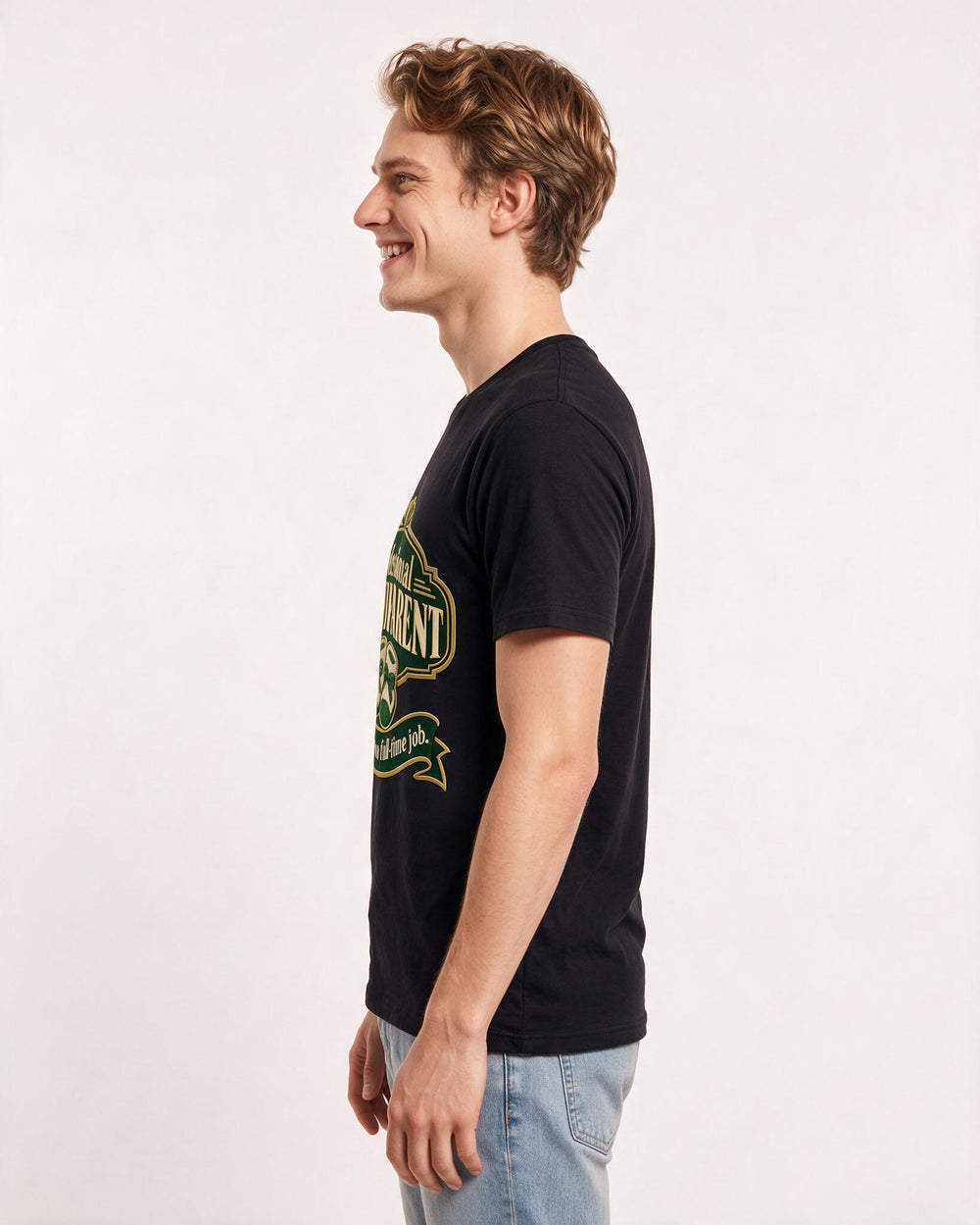 Grandparent Black T-Shirt for Men – Everyday Expression Graphic Tee product image 2